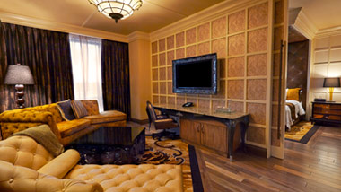 Living Room in Suite at River City Casino Hotel